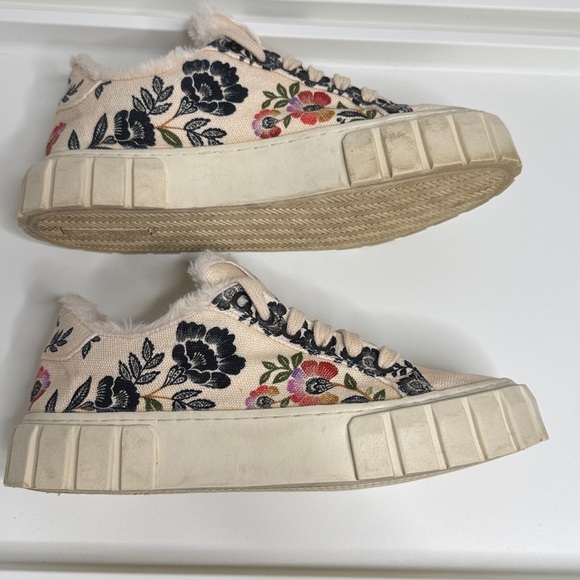 FARM RIO Romantic Garden Platform Sneakers Size EU 38 US 8 Shoes - Picture 3 of 9
